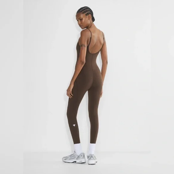 Aritzia Golden Life Divinity Jumpsuit Rich Mocha Brown - Picture 4 of 5